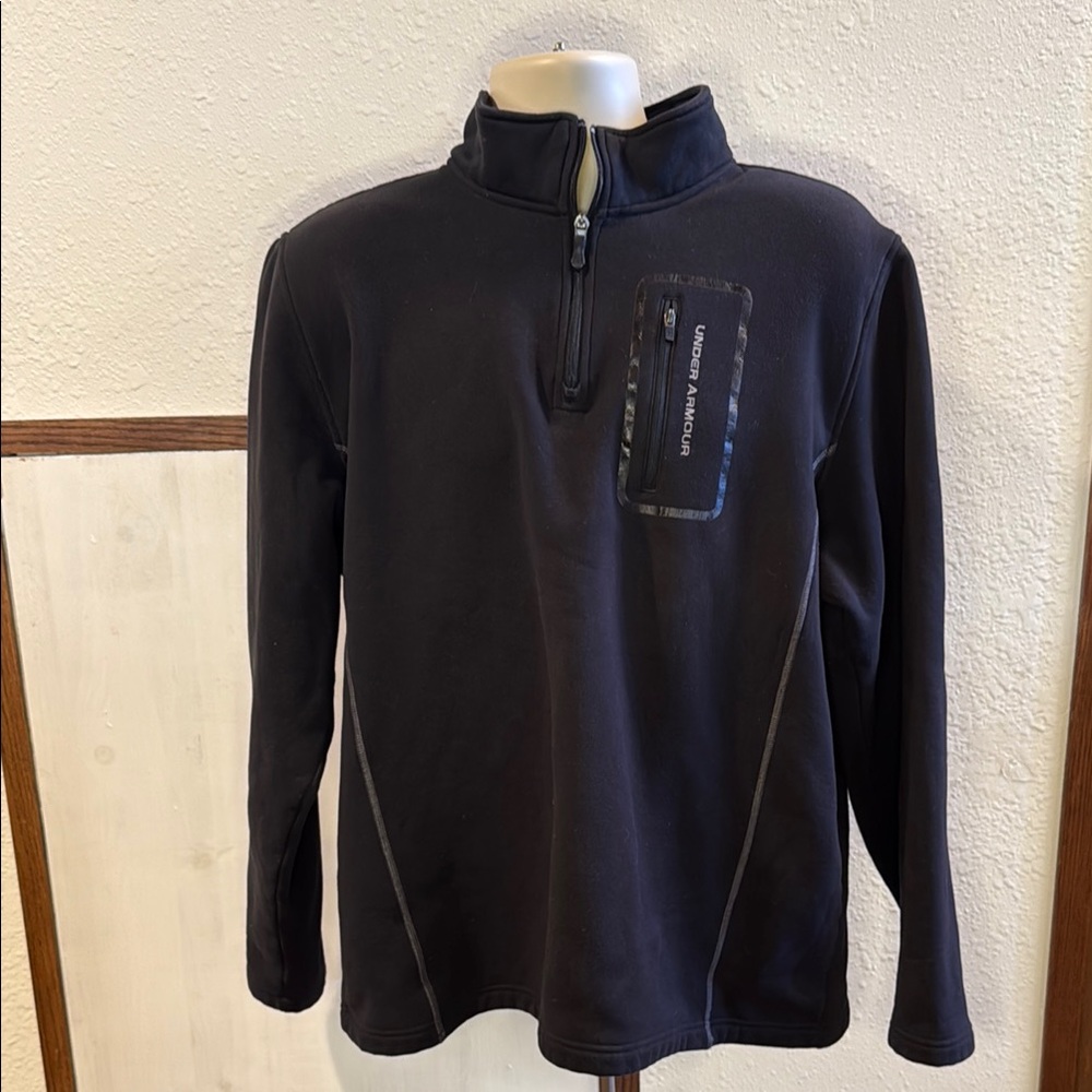 Men's Under Armour Black Quarter-Zip Sweater